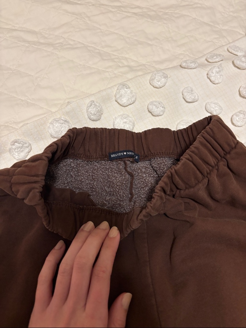 Brandy Melville Brown Sweatpants - Picture 2 of 3